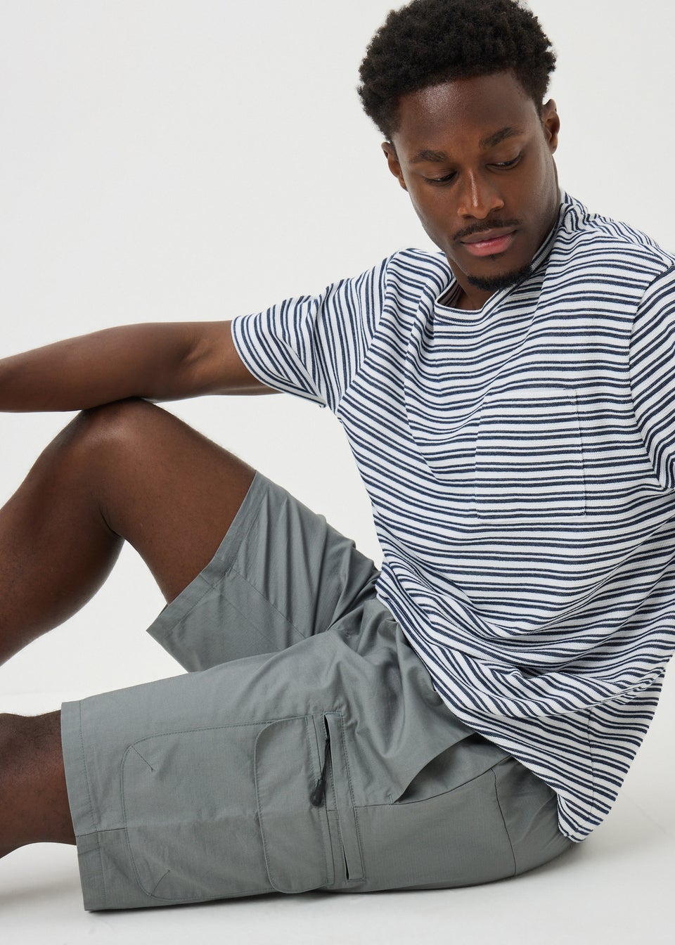 Sage Parachute Cargo Shorts