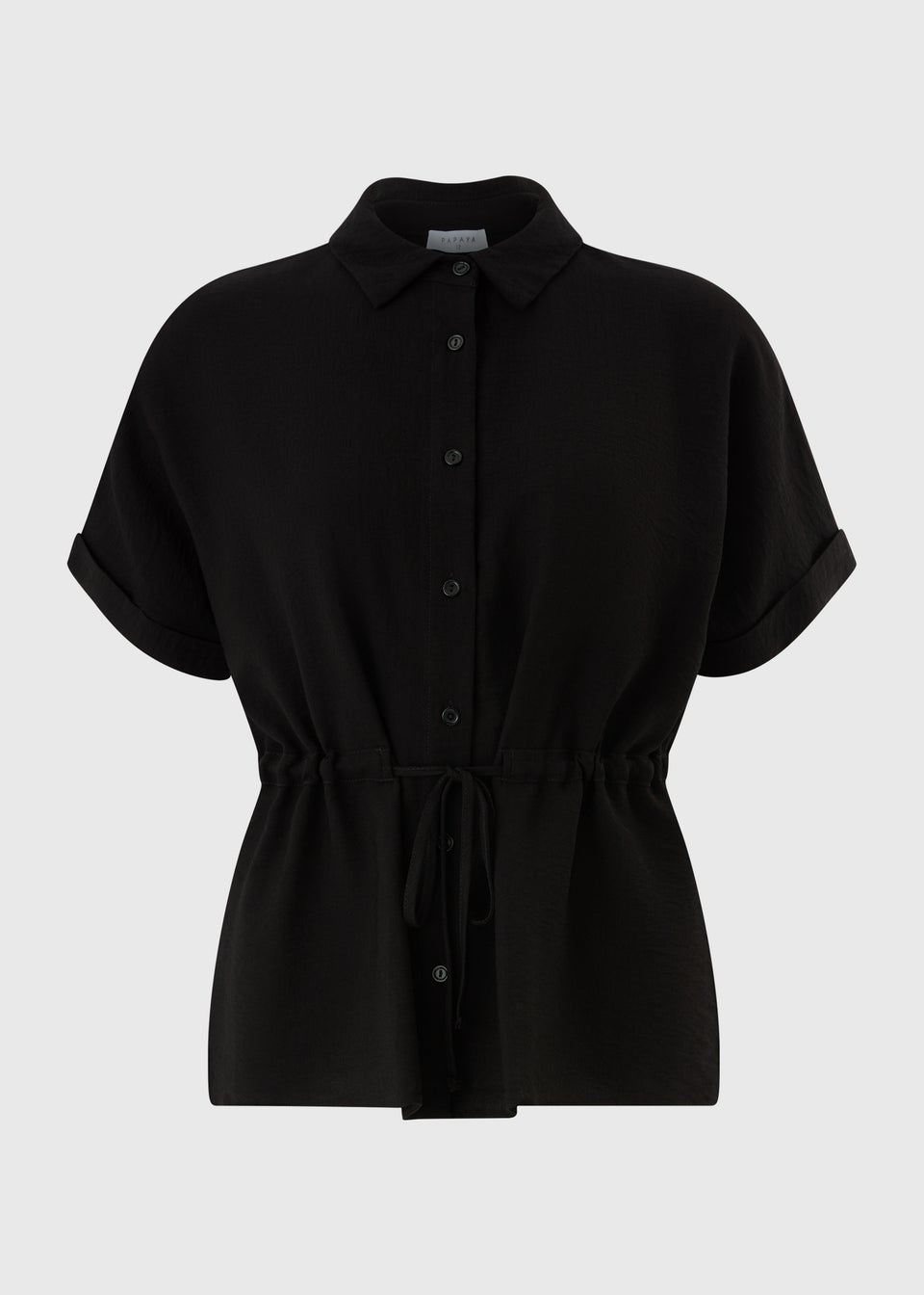 Black Tie Front Shirt