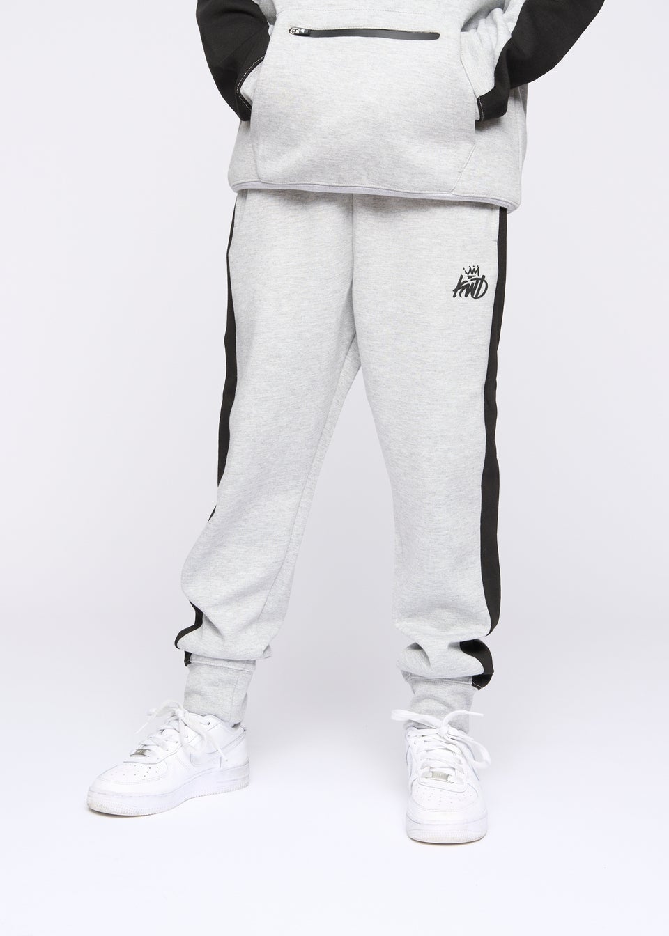 Kings Will Dream Grey Marl Techy Tracksuit (7-14 yrs)