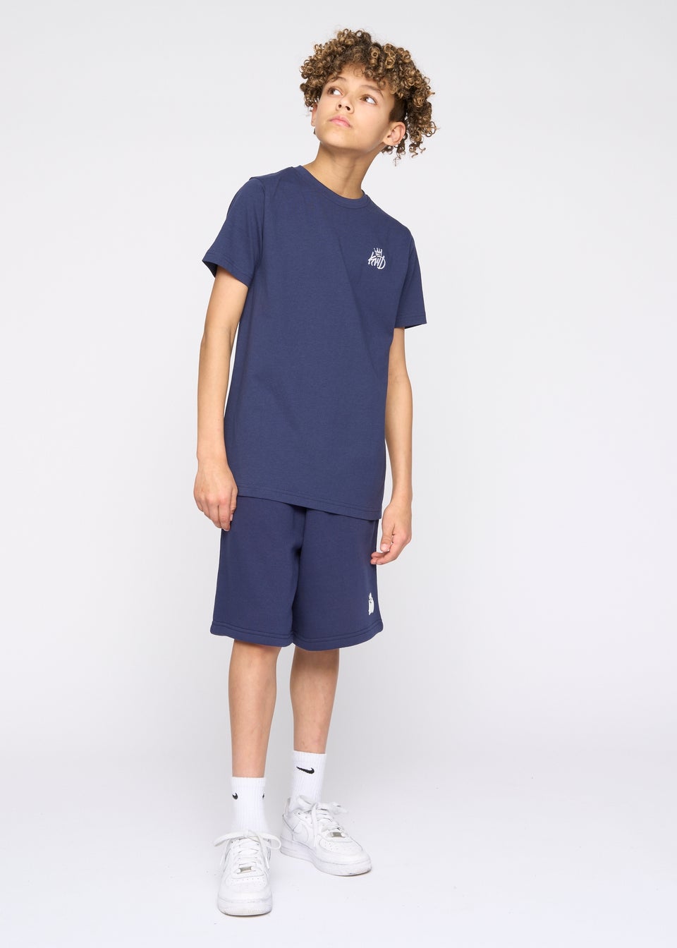Kings Will Dream Navy Crosby Jog Shorts (7-14 yrs)