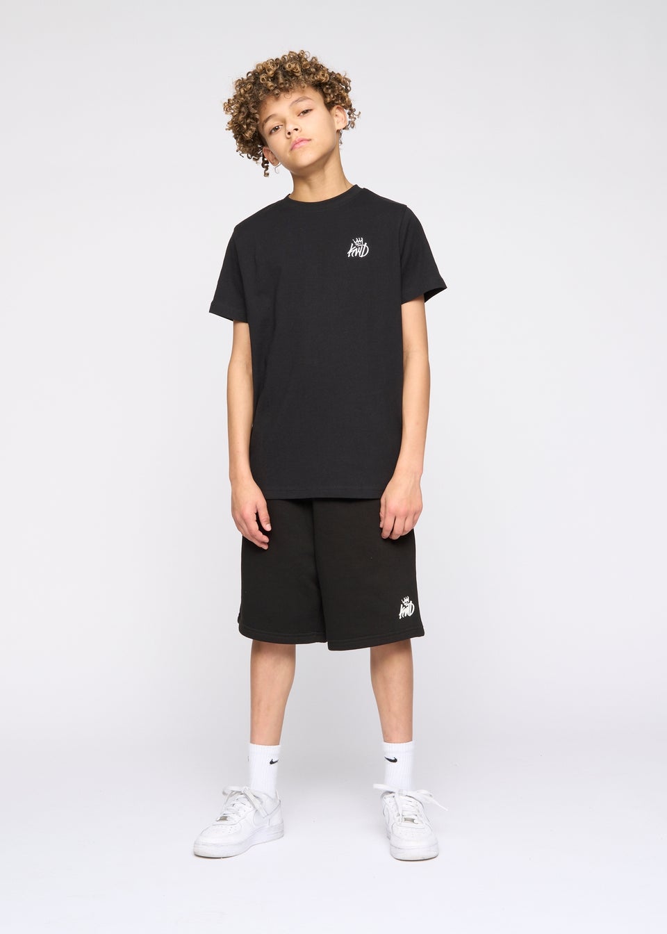 Kings Will Dream Black Crosby Jog Shorts (7-14 yrs)