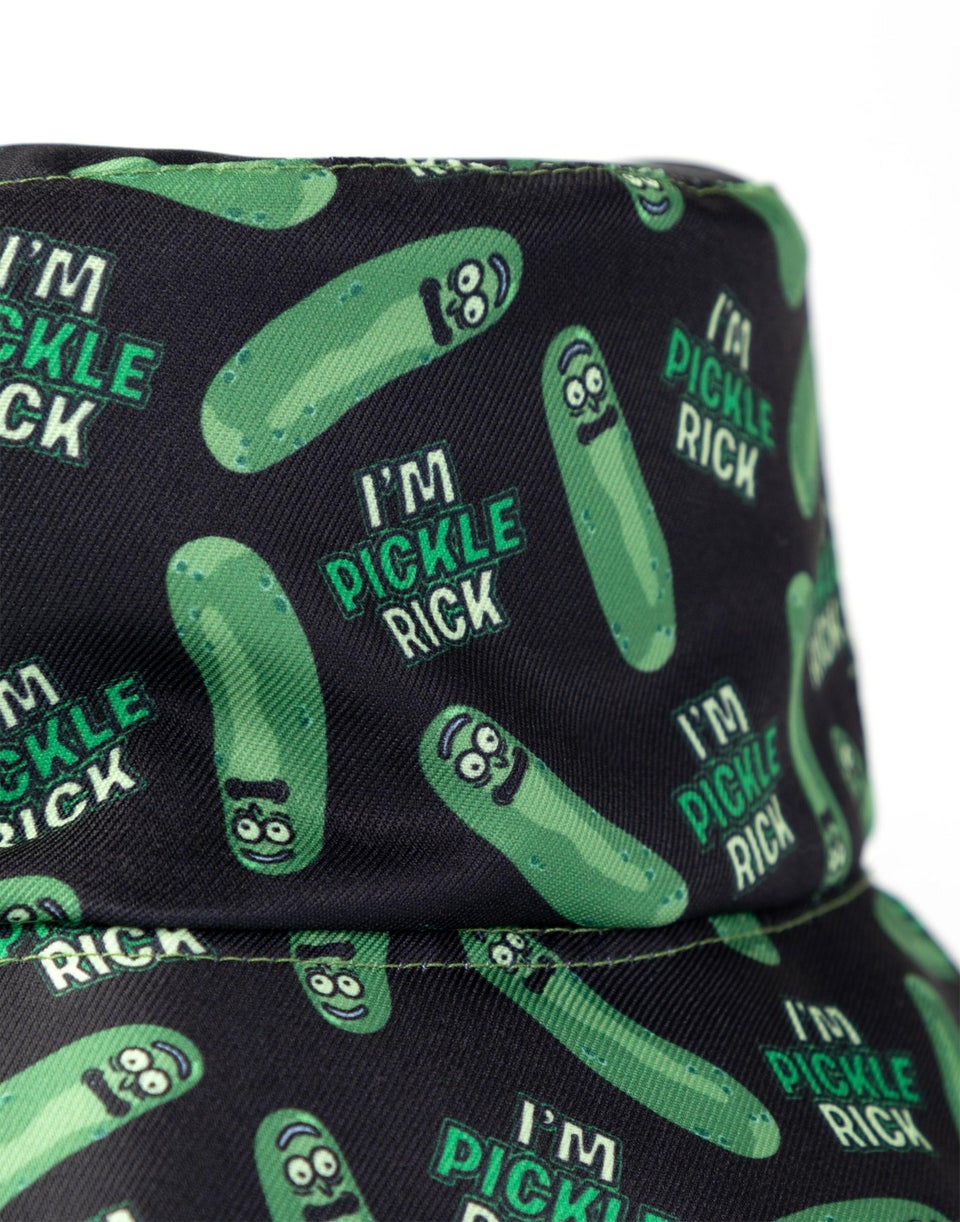 Rick And Morty Green Reversible Pickle Rick Bucket Hat