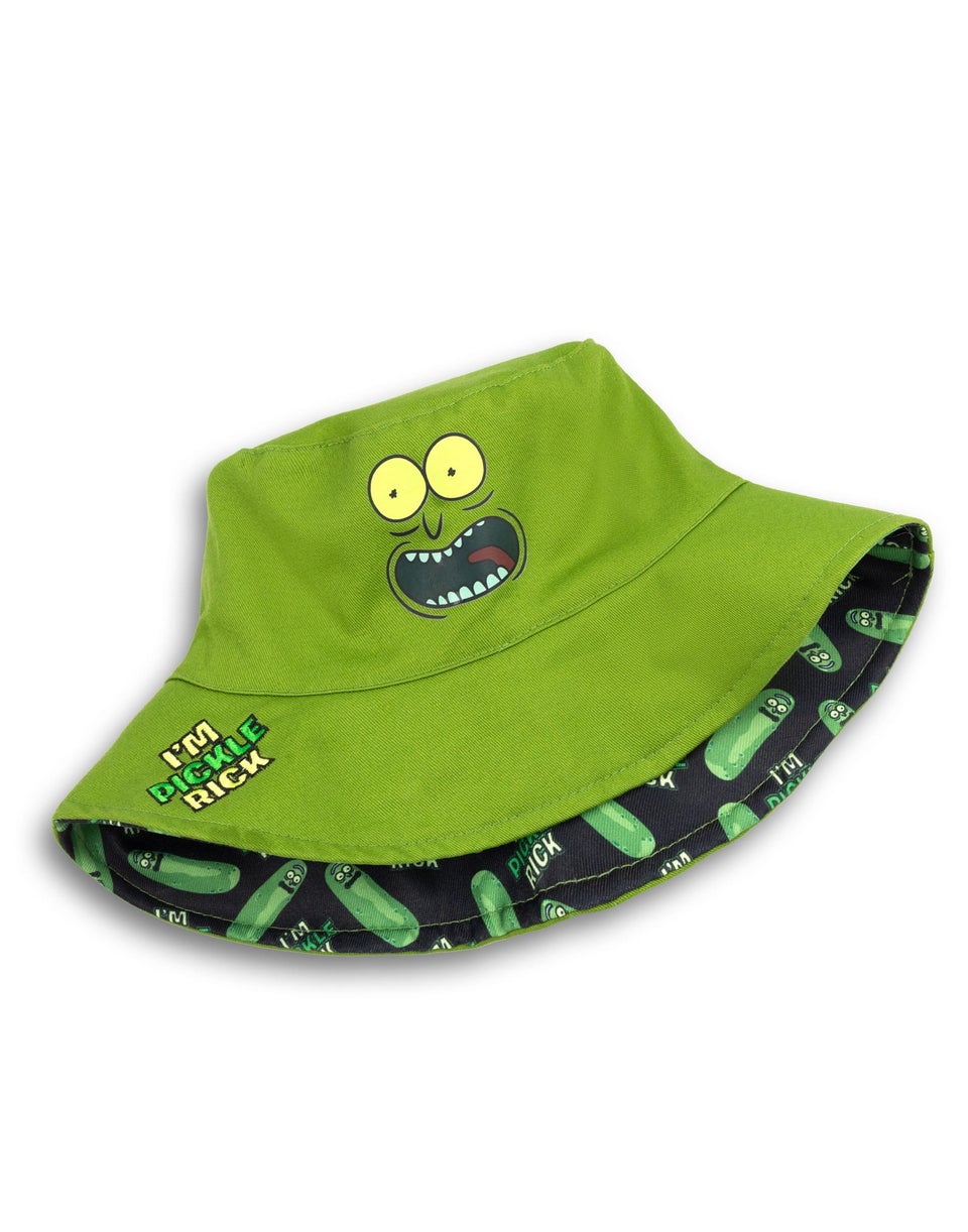 Rick And Morty Green Reversible Pickle Rick Bucket Hat