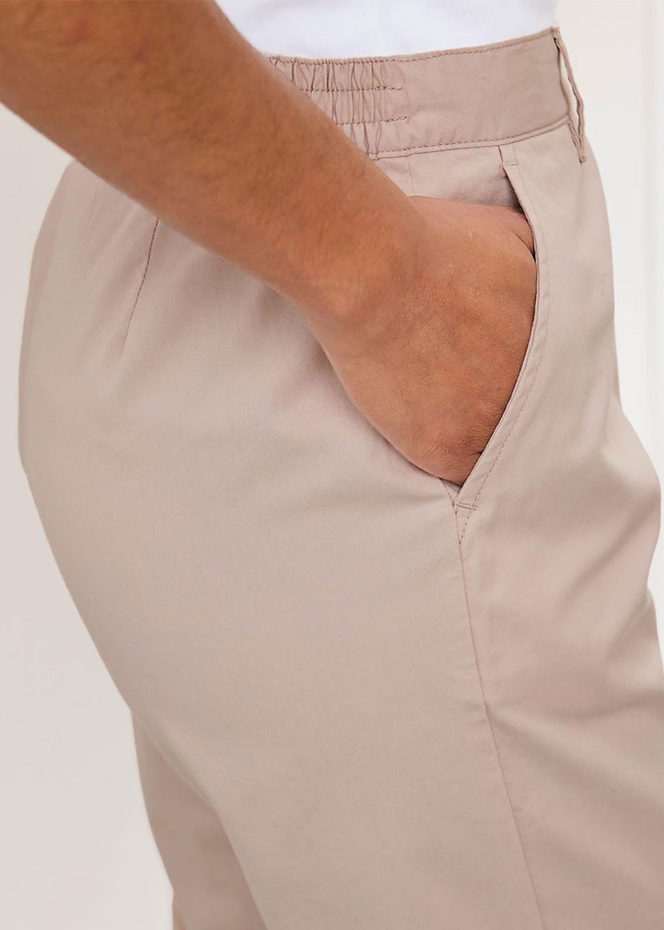 Cotton Traders Ecru Everyday Straight Leg Crop Trousers