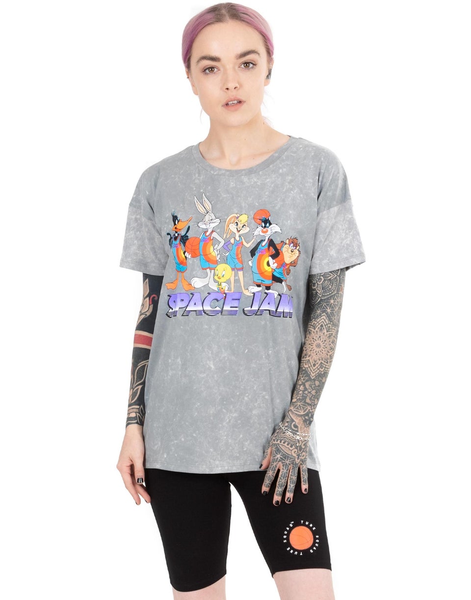 Space Jam Grey Character Shortie Pyjamas