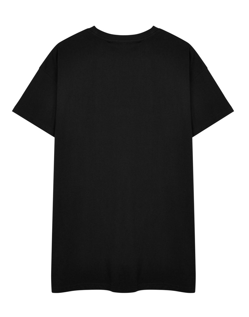 Red Hot Chili Peppers Trippy Black T-Shirt Dress