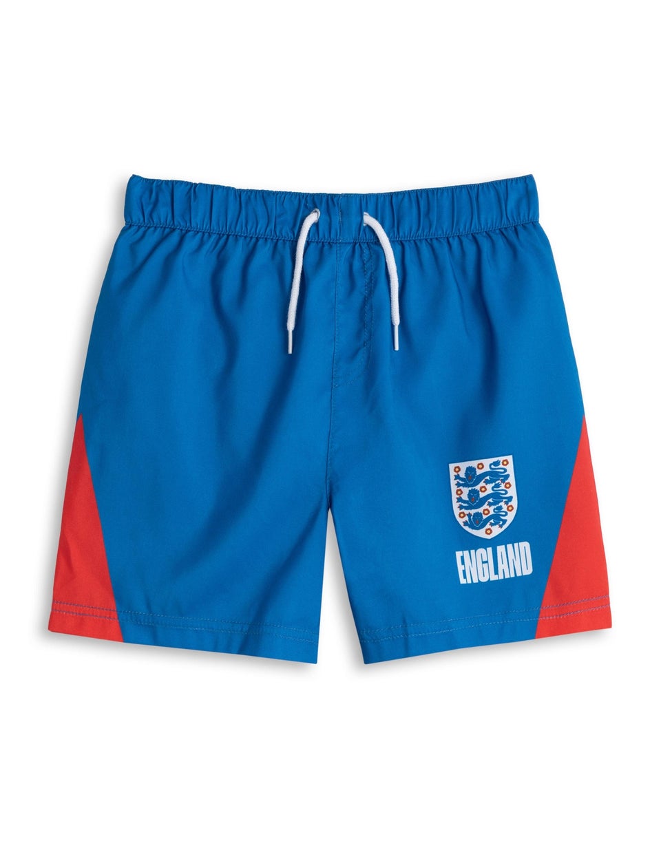England Football Kids Blue Swim Shorts (2-10 Years)