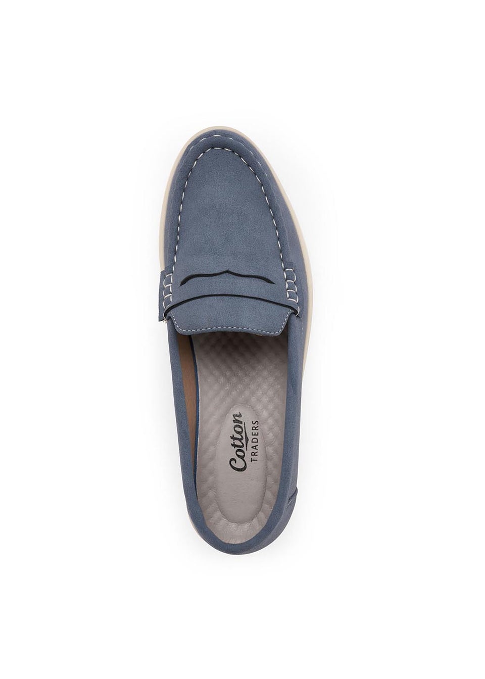 Cotton Traders Pale Blue Loafer