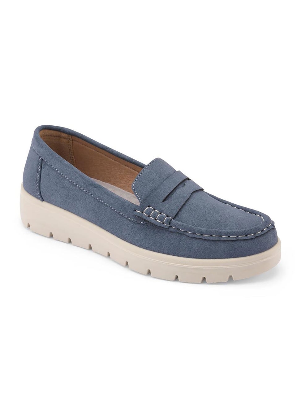 Cotton Traders Pale Blue Loafer