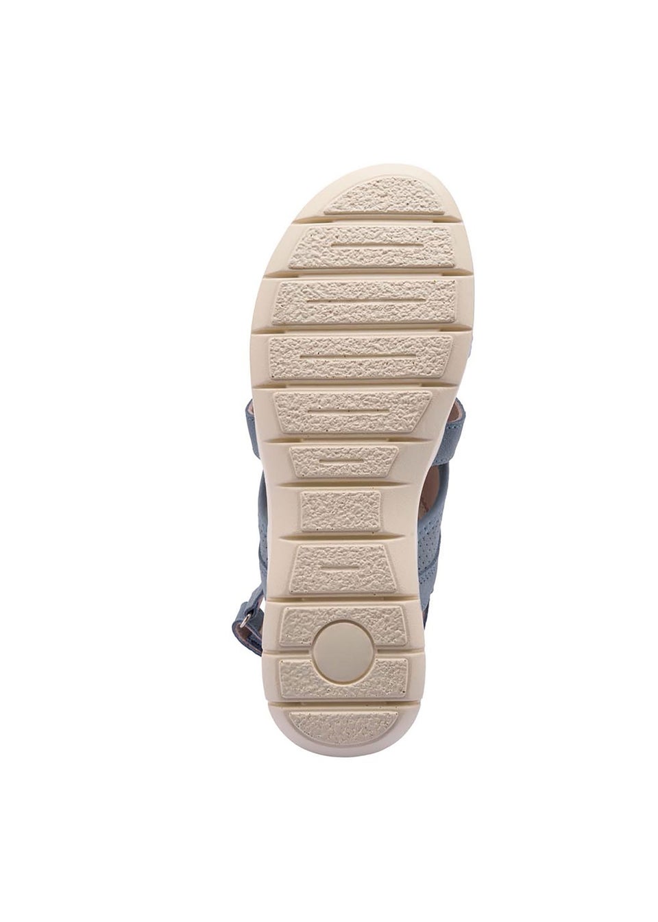 Cotton Traders Denim Leather Front Zip Sandals