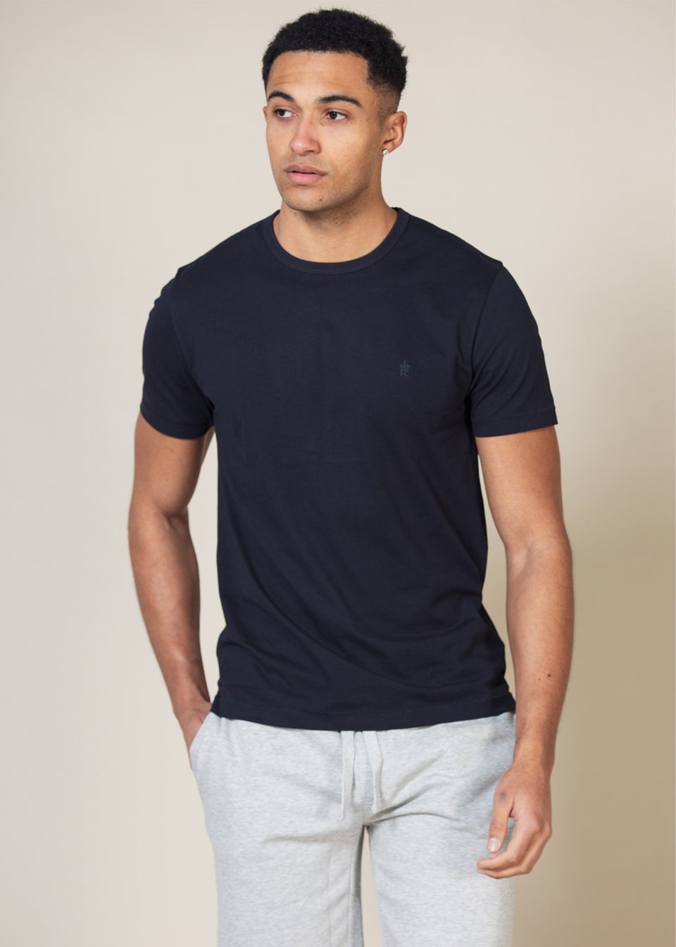 French Connection Grey 5 Pack Cotton Crew Neck Short Sleeve T Shirts