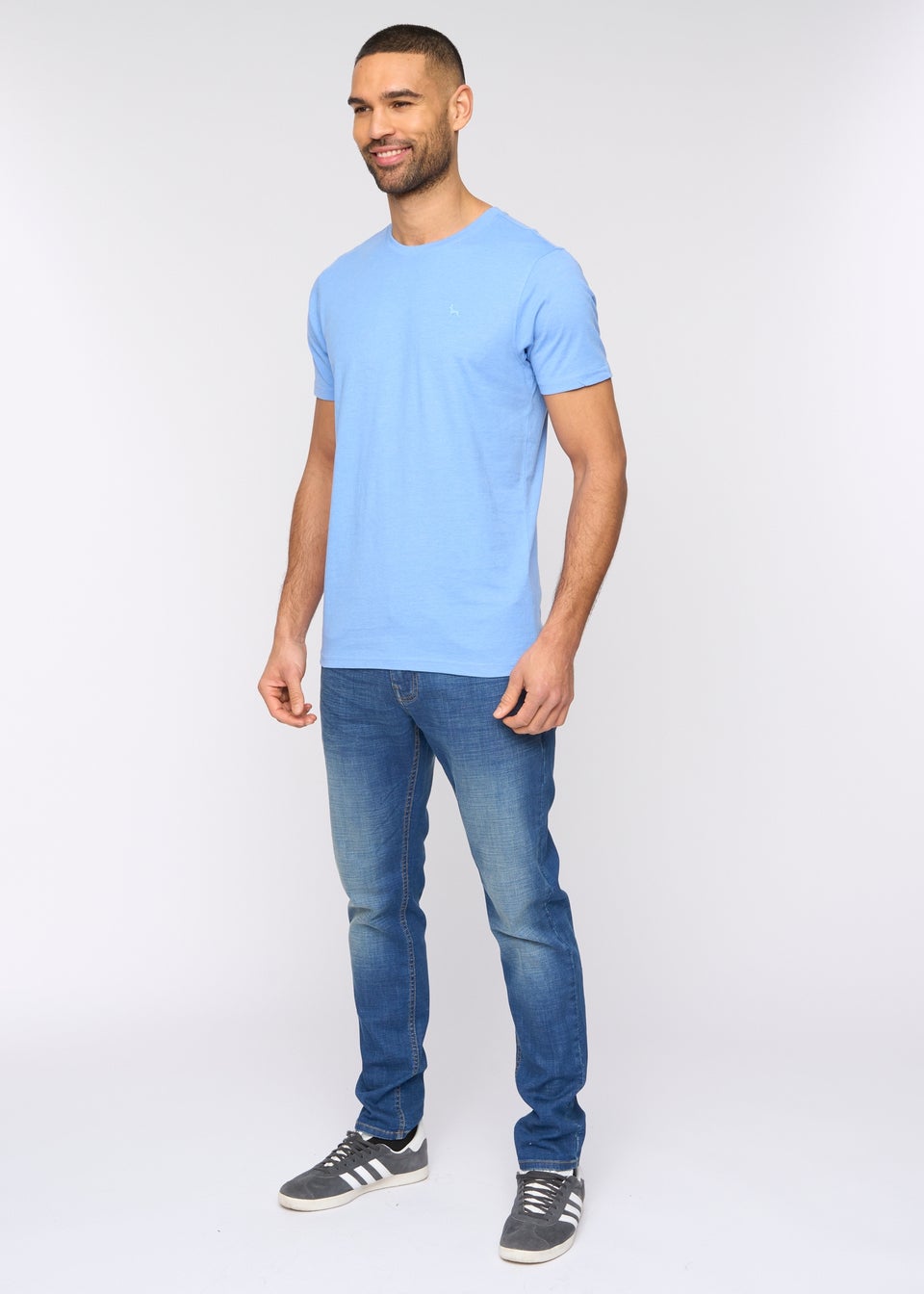 Bewley & Rich Mid Blue Barlowe T-Shirt