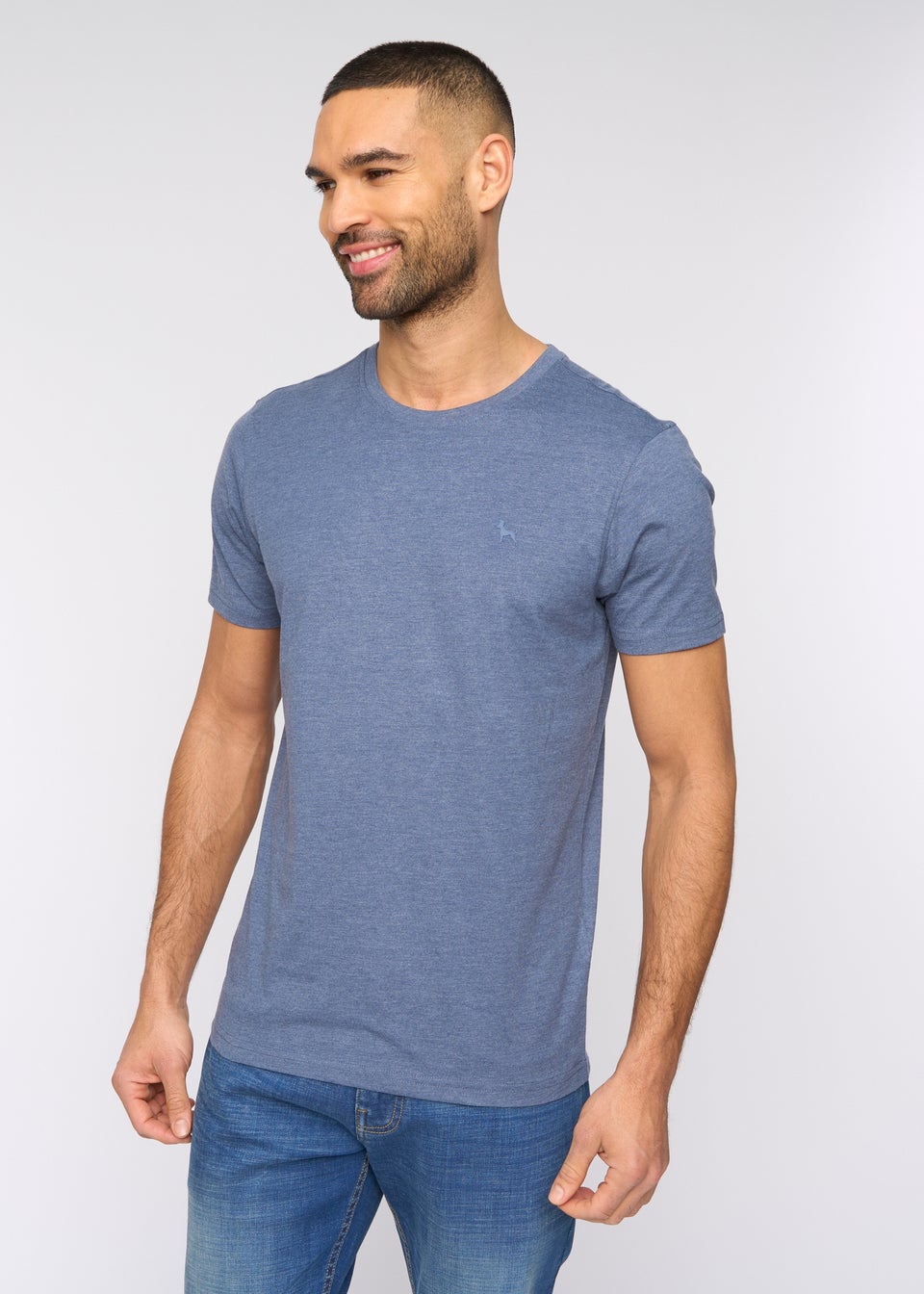 Bewley & Rich Denim Marl Barlowe T-Shirt