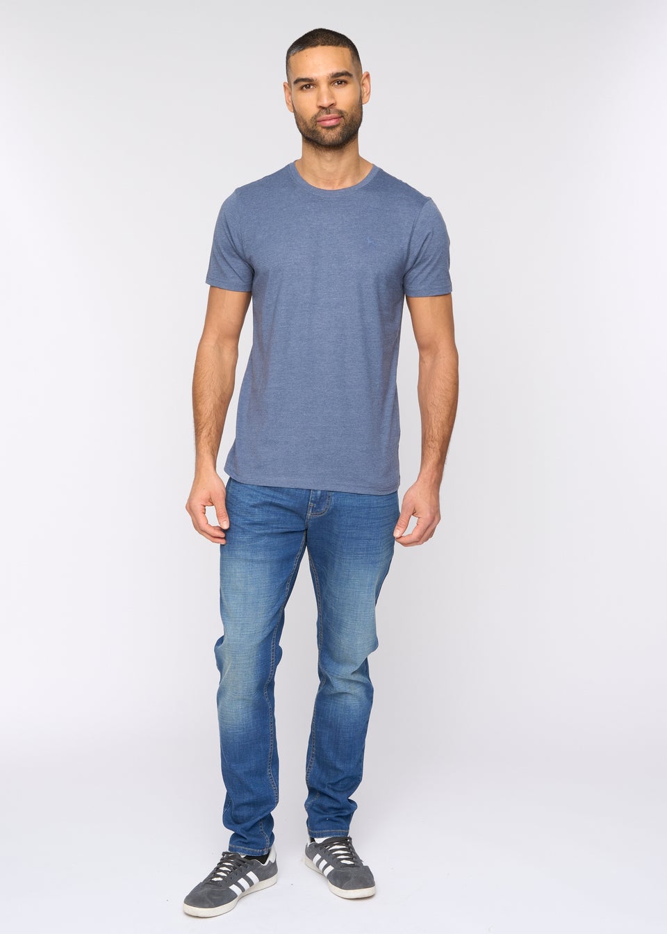 Bewley & Rich Denim Marl Barlowe T-Shirt