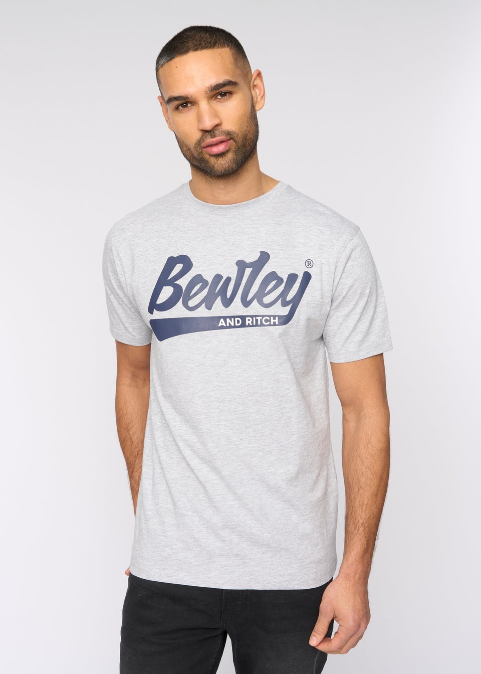 Bewley & Ritch Light Grey Marl Macklin T-Shirt