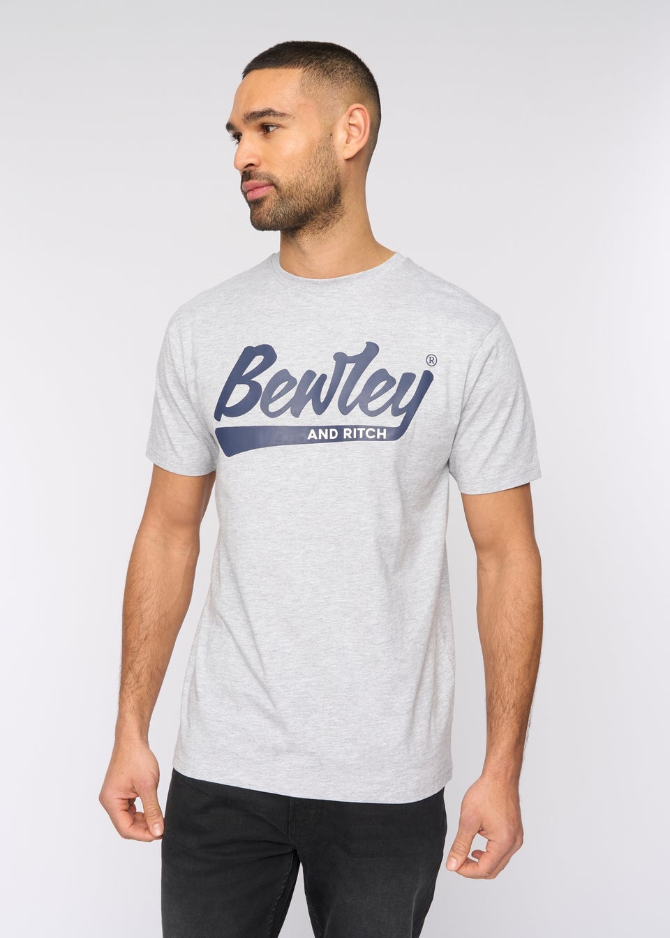 Bewley & Ritch Light Grey Marl Macklin T-Shirt