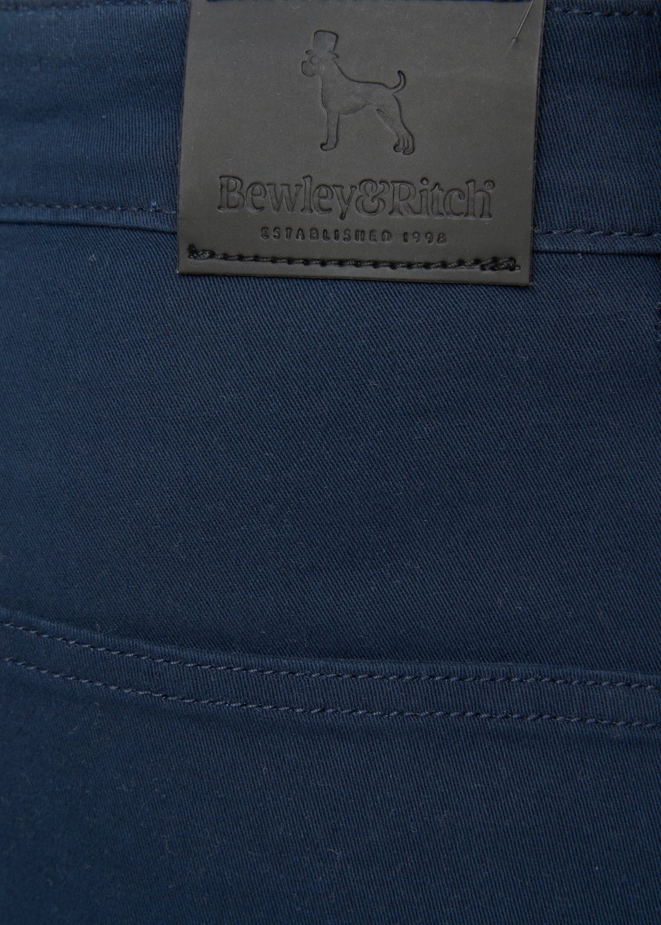 Bewley & Rich Navy Stokland Regular Chinos