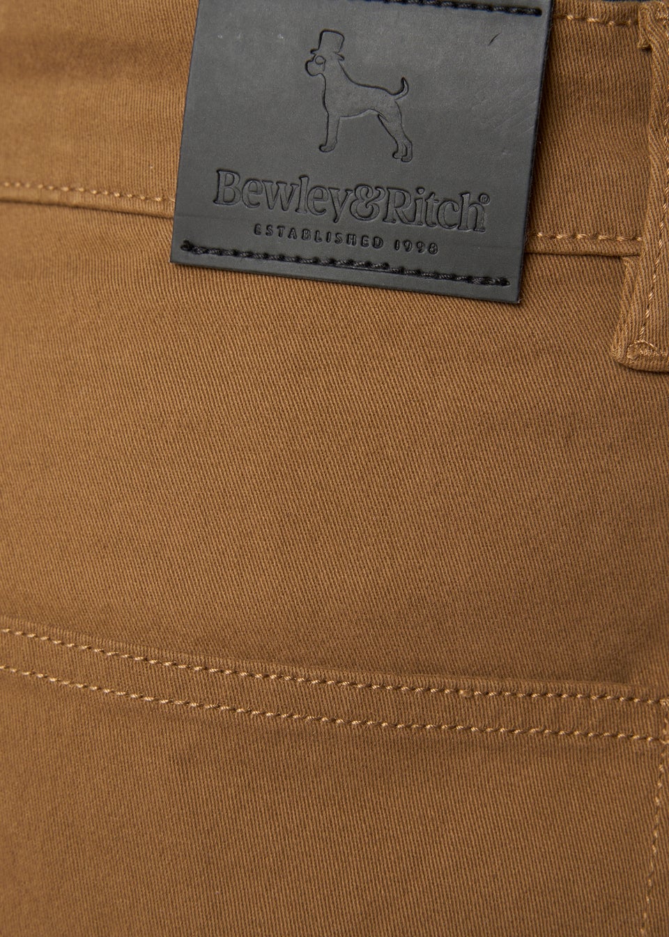 Bewley & Rich Camel Stokland Regular Chinos