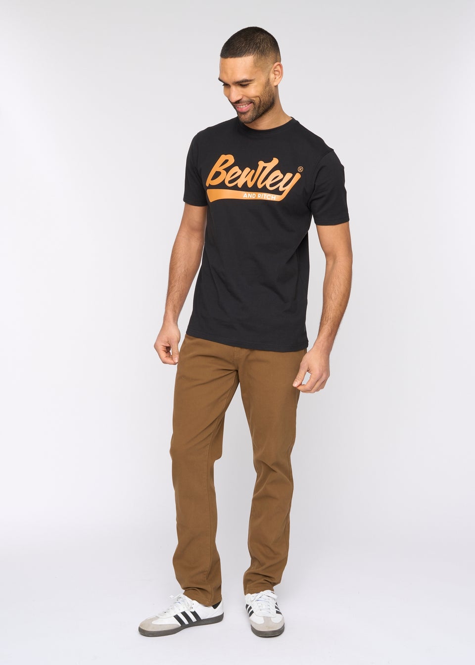 Bewley & Rich Camel Stokland Regular Chinos