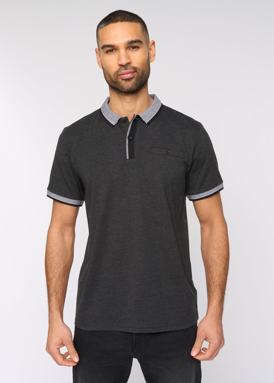 Bewley & Rich Charcoal Marl Eastbrook Polo