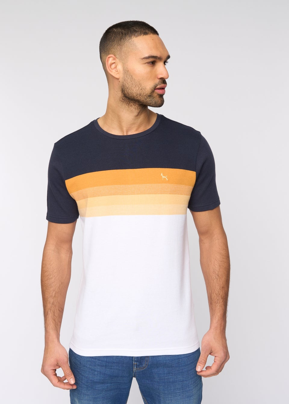 Bewley & Rich Navy/Orange Kemble T-Shirt