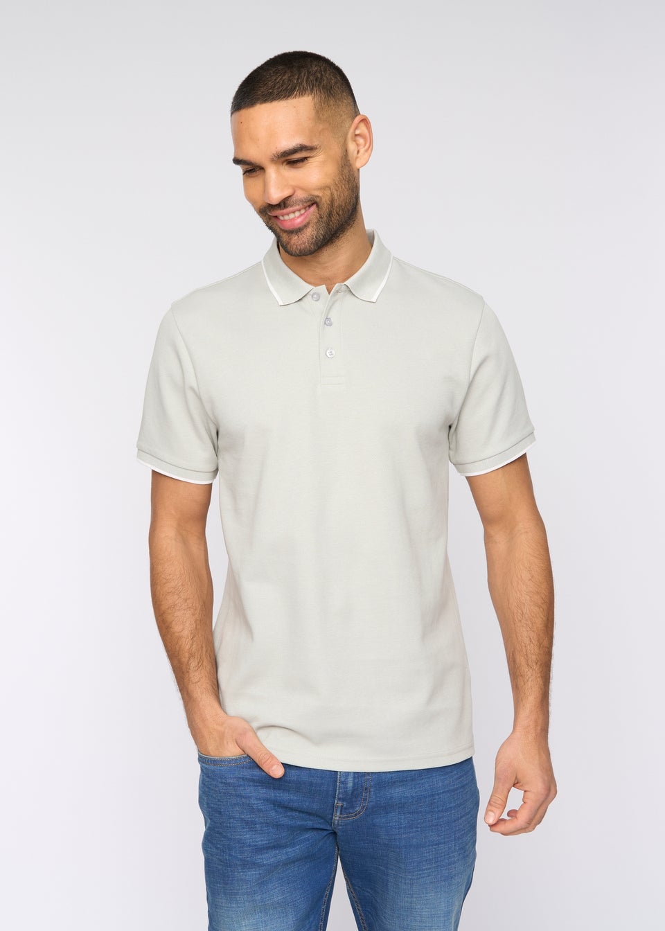 Bewley & Rich Light Grey Elverton Polo