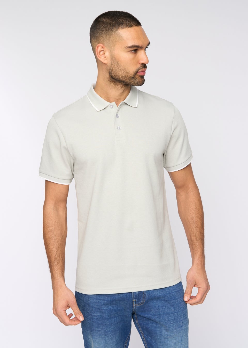 Bewley & Rich Light Grey Elverton Polo