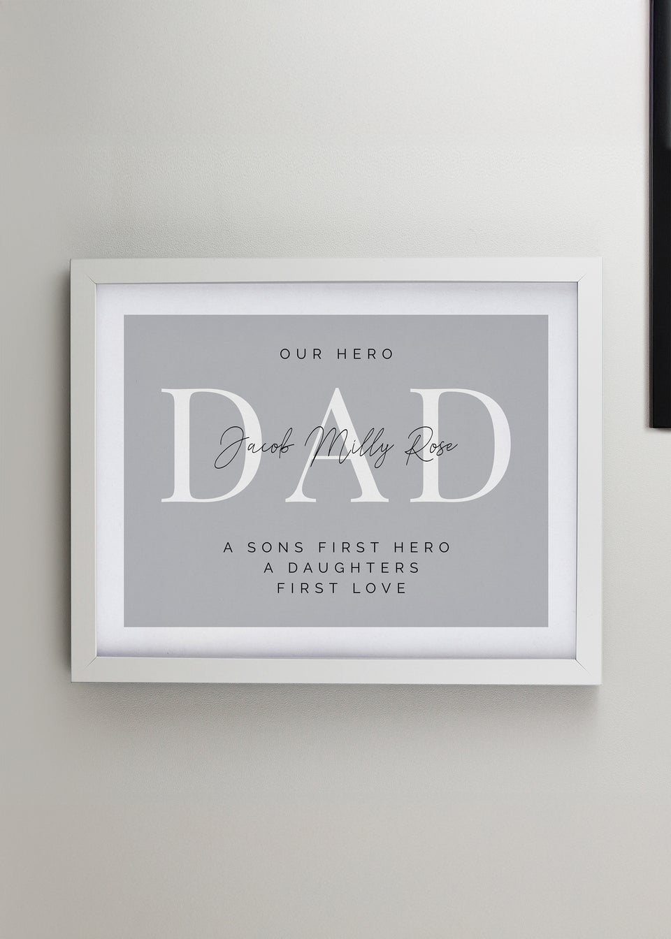 Personalised Memento Company White Poster Frame