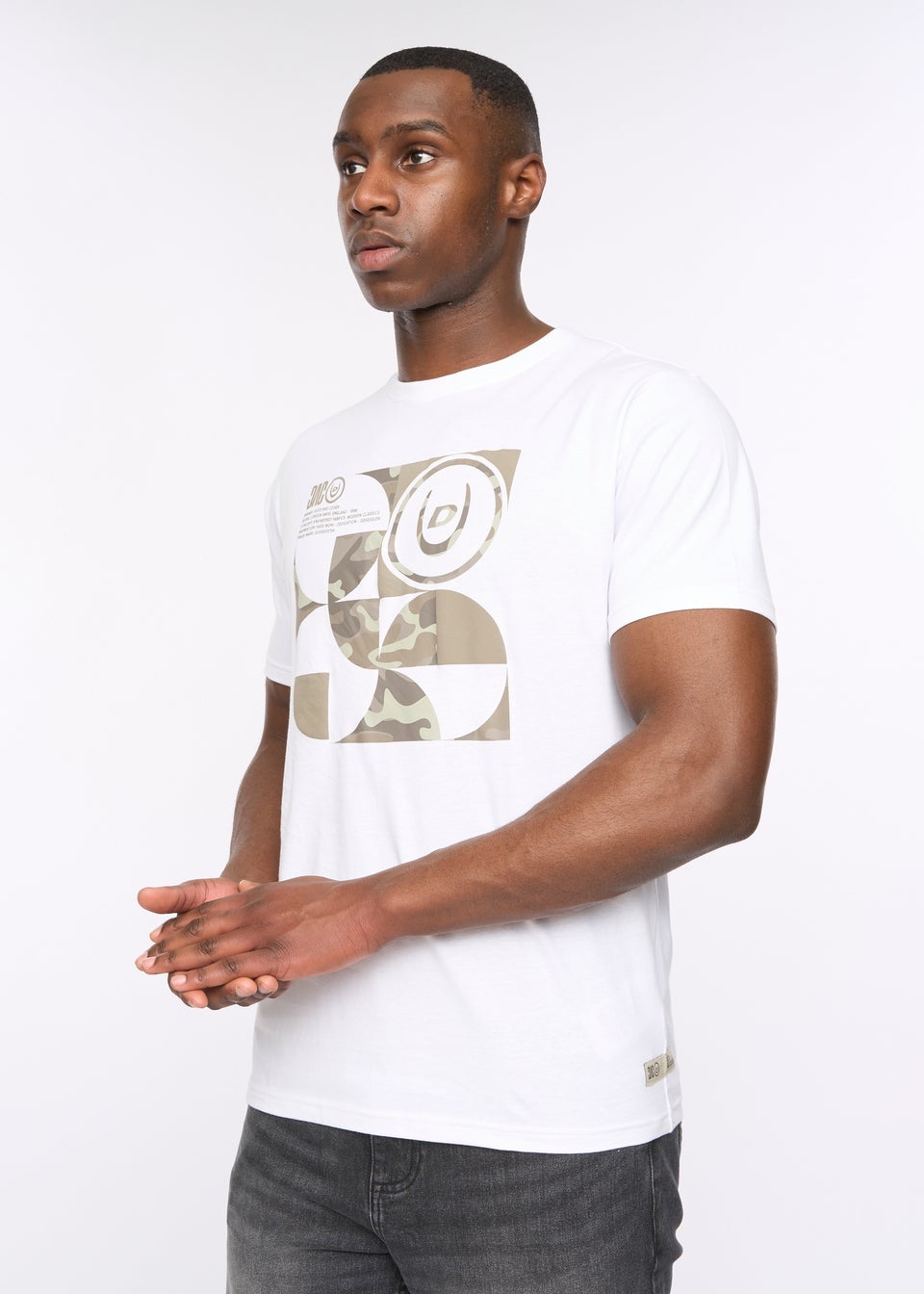 Duck & Cover White Camshapes T-Shirt