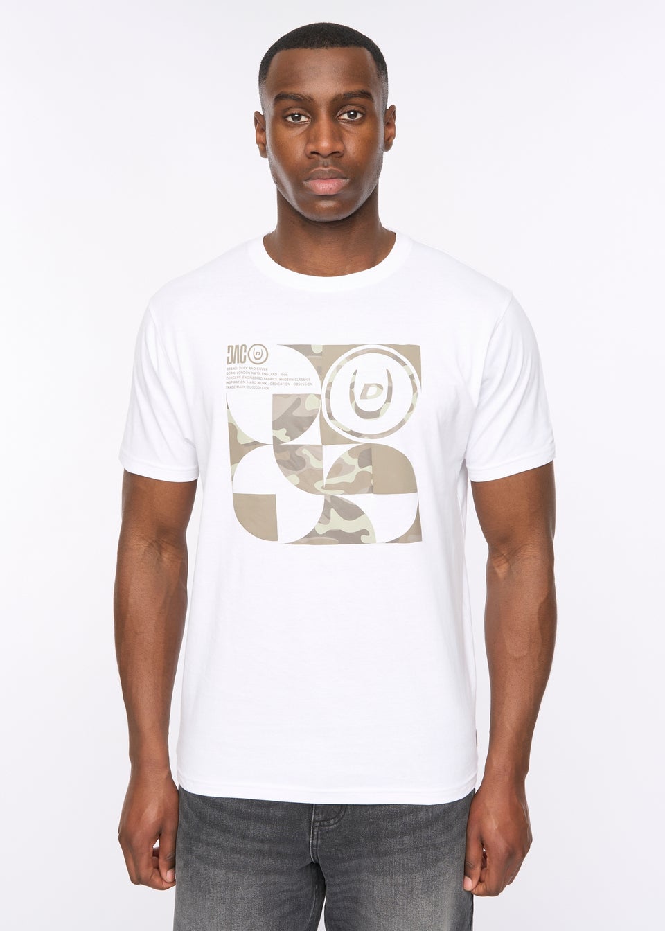 Duck & Cover White Camshapes T-Shirt