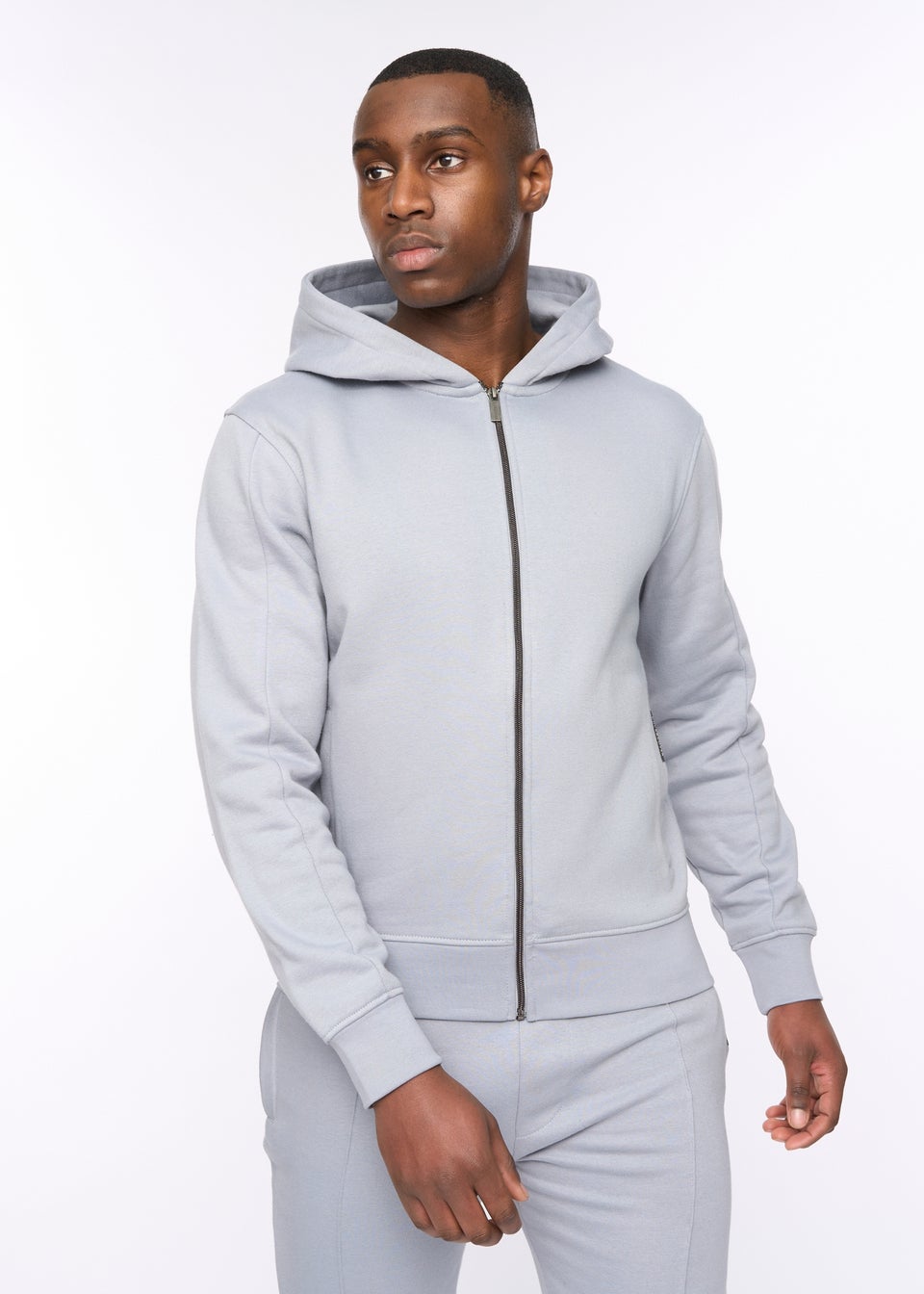Duck & Cover Steel Blue Chemtars Zip Thru Hoodie