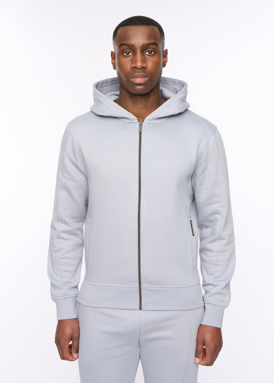 Duck & Cover Steel Blue Chemtars Zip Thru Hoodie
