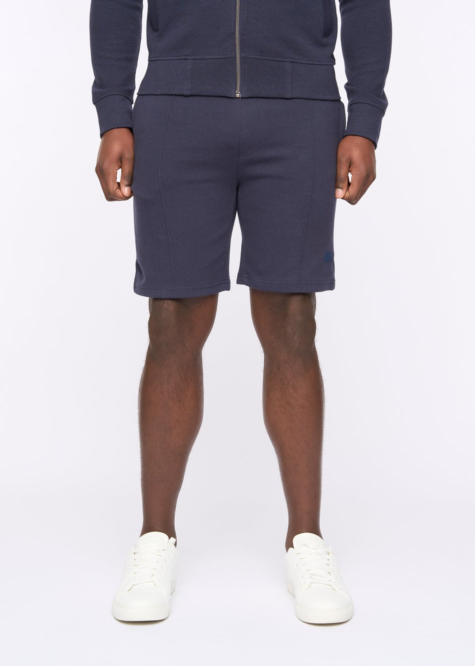 Duck & Cover Dark Navy Hannings Jog Shorts