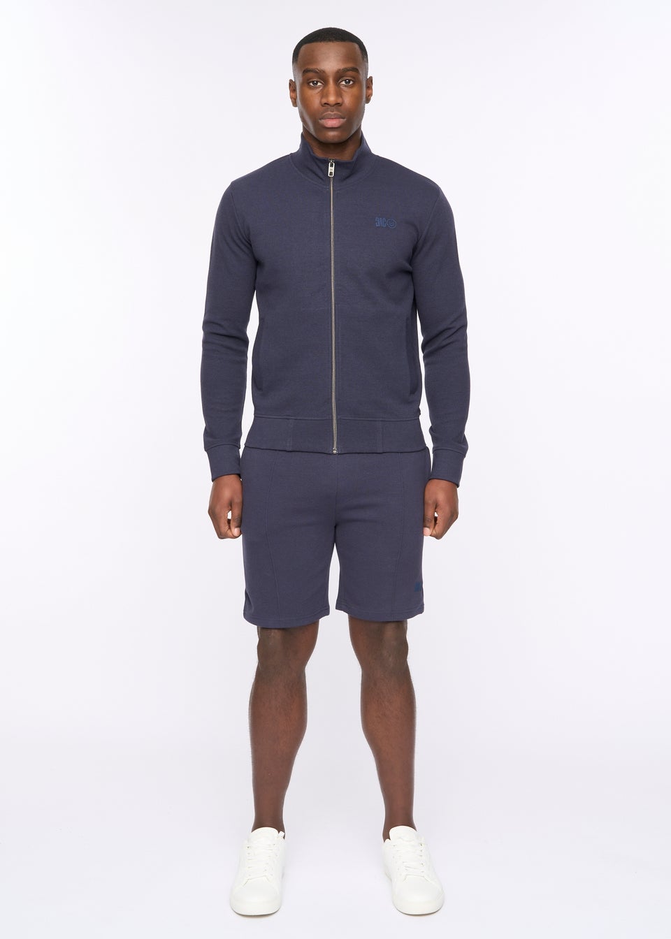 Duck & Cover Dark Navy Hannings Jog Shorts