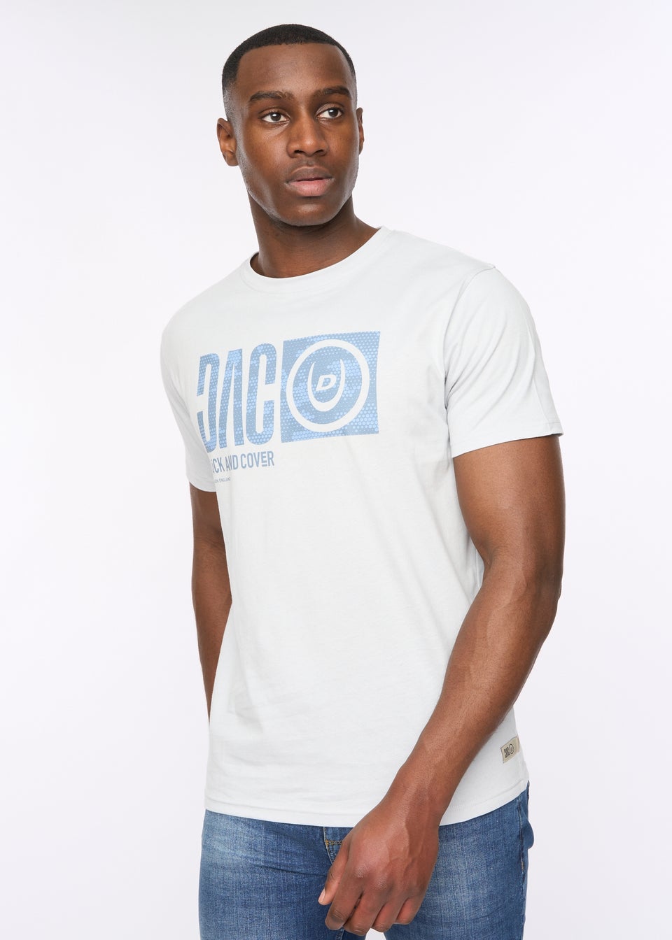 Duck & Cover Light Blue Hexocamo T-Shirt