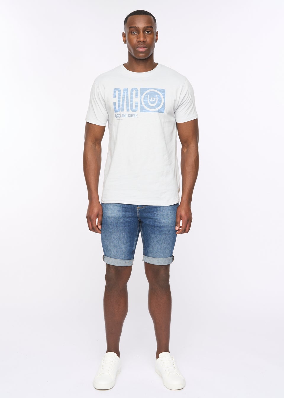 Duck & Cover Light Blue Hexocamo T-Shirt