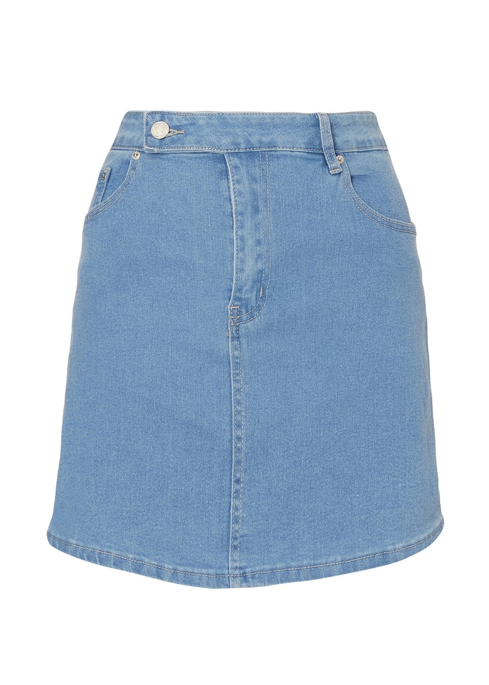 Quiz Blue Denim Mini Skirt