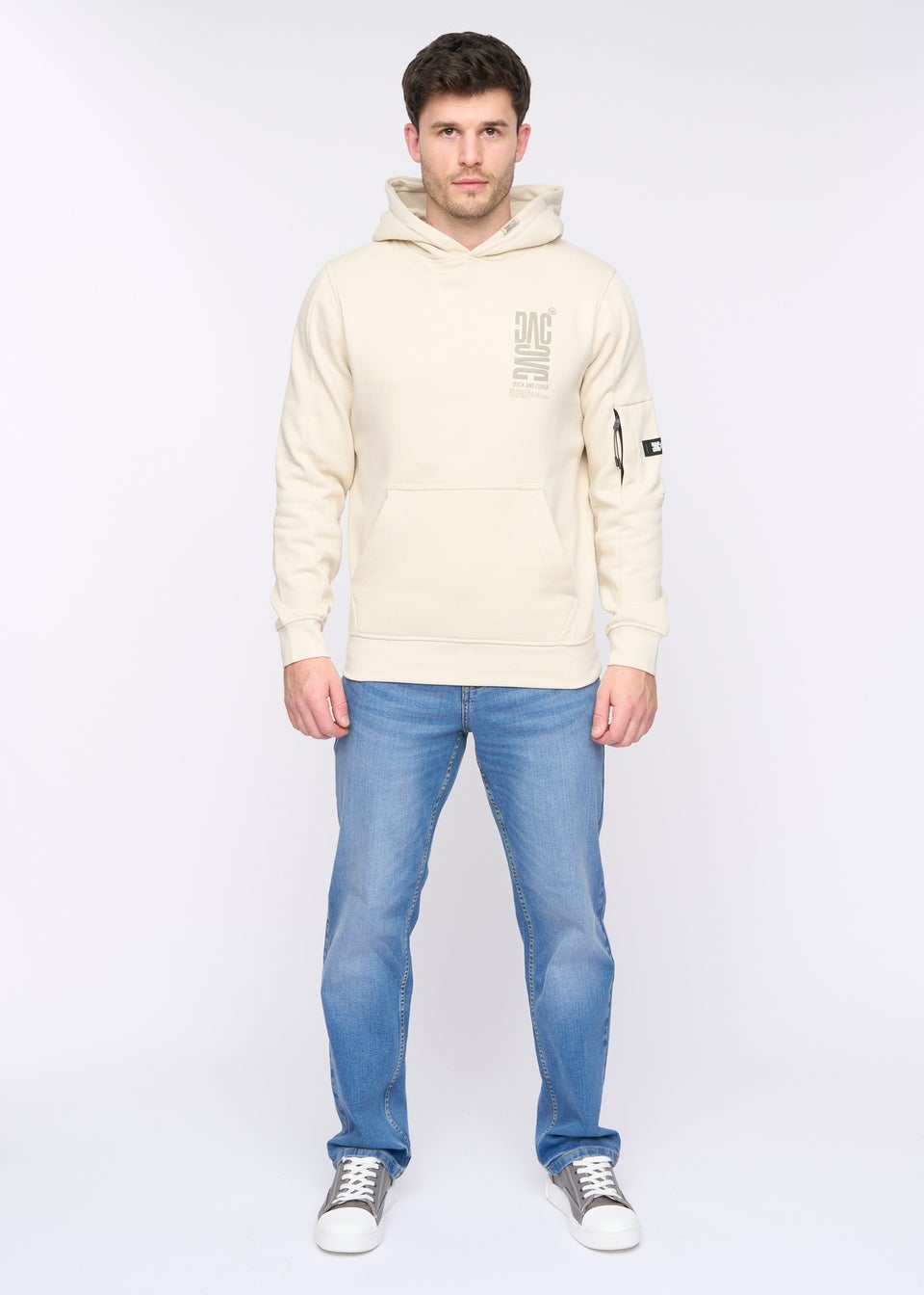 Duck & Cover Light Sage Tremake Hoodie