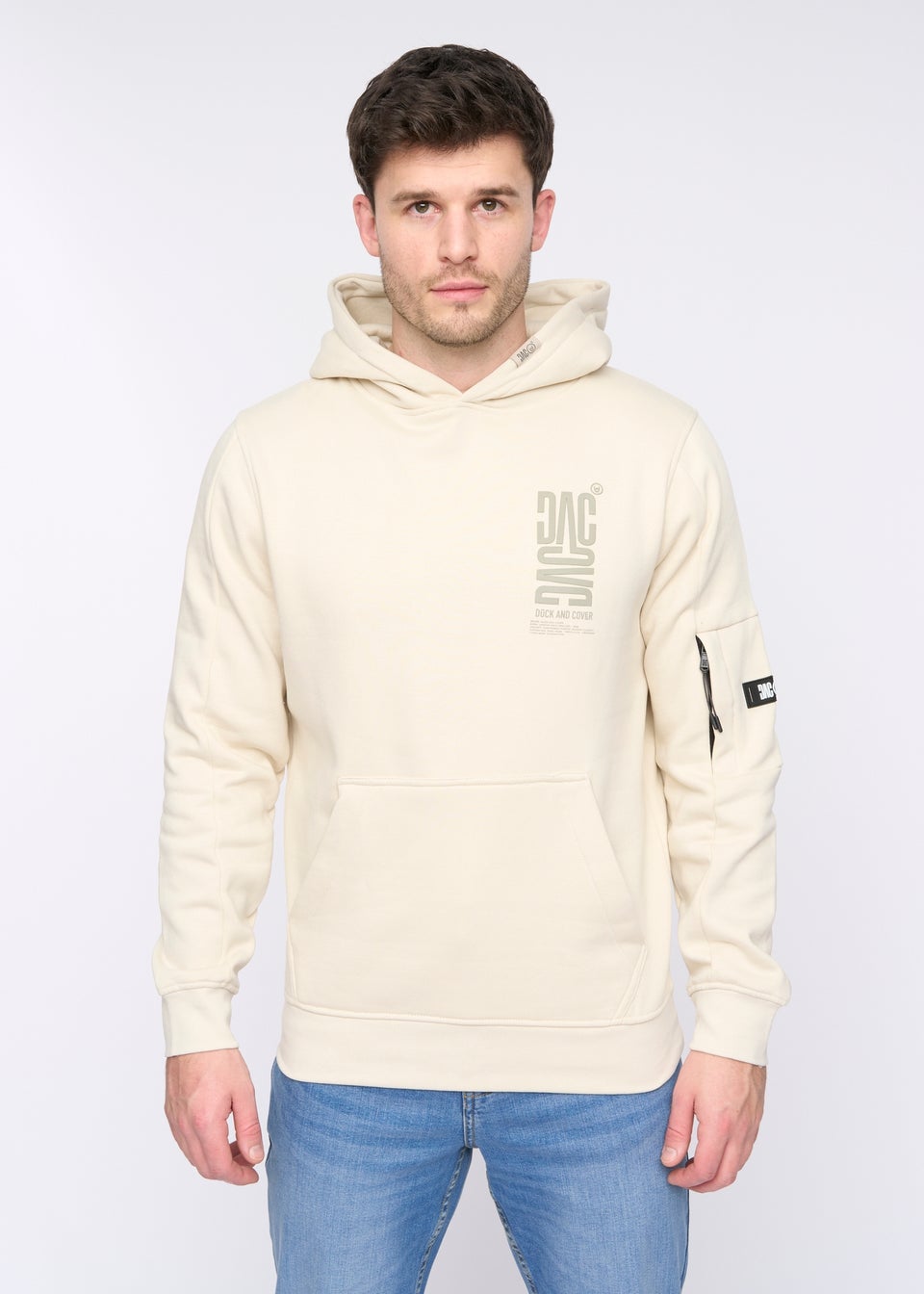 Duck & Cover Light Sage Tremake Hoodie