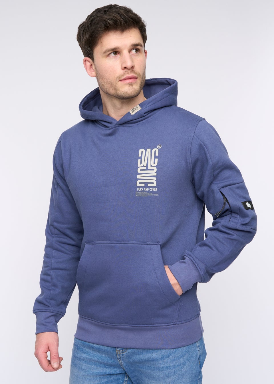 Duck & Cover Navy Tremake Hoodie