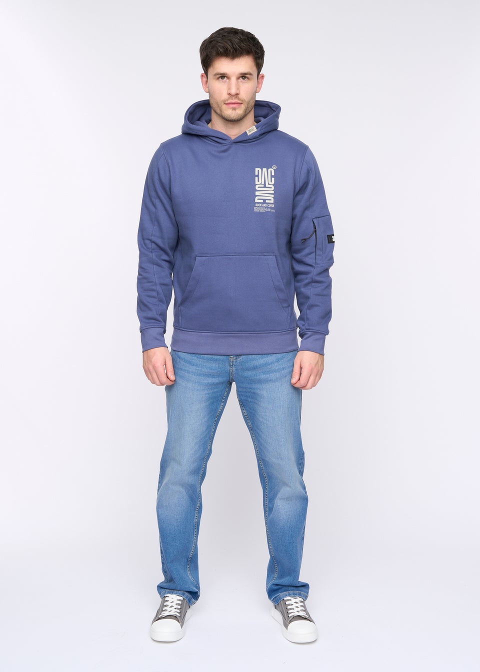 Duck & Cover Navy Tremake Hoodie