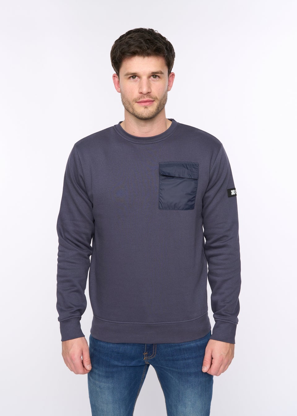 Duck & Cover Dark Navy Trenforth Crew Sweat