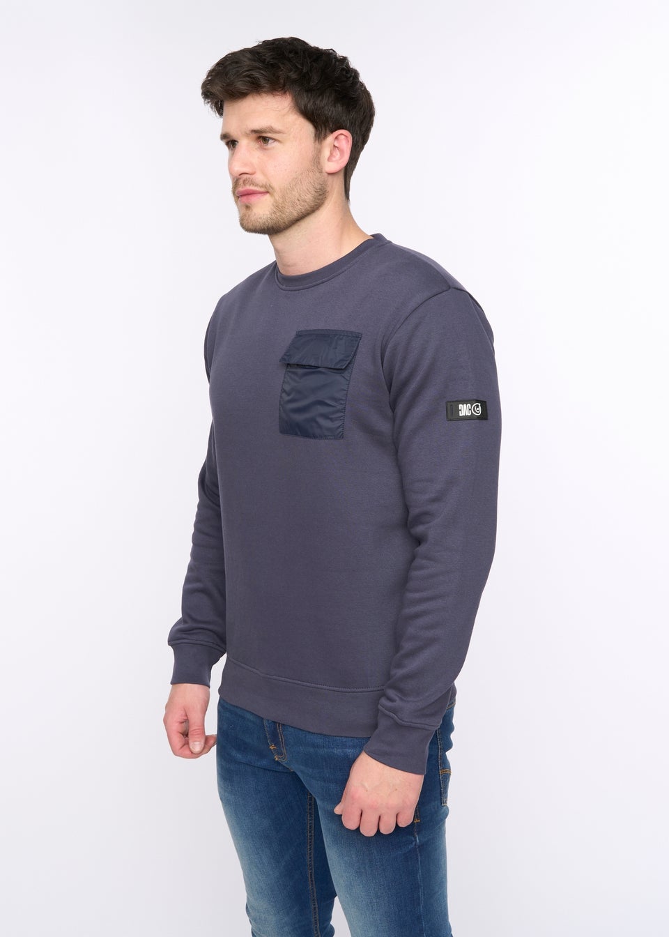 Duck & Cover Dark Navy Trenforth Crew Sweat