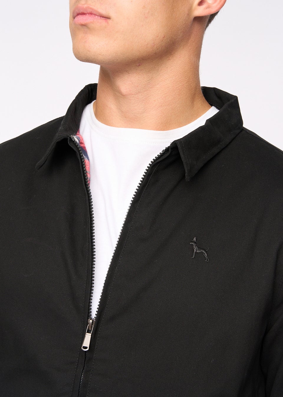 Bewley & Rich Black Dartmoore Harrington Twill Jacket