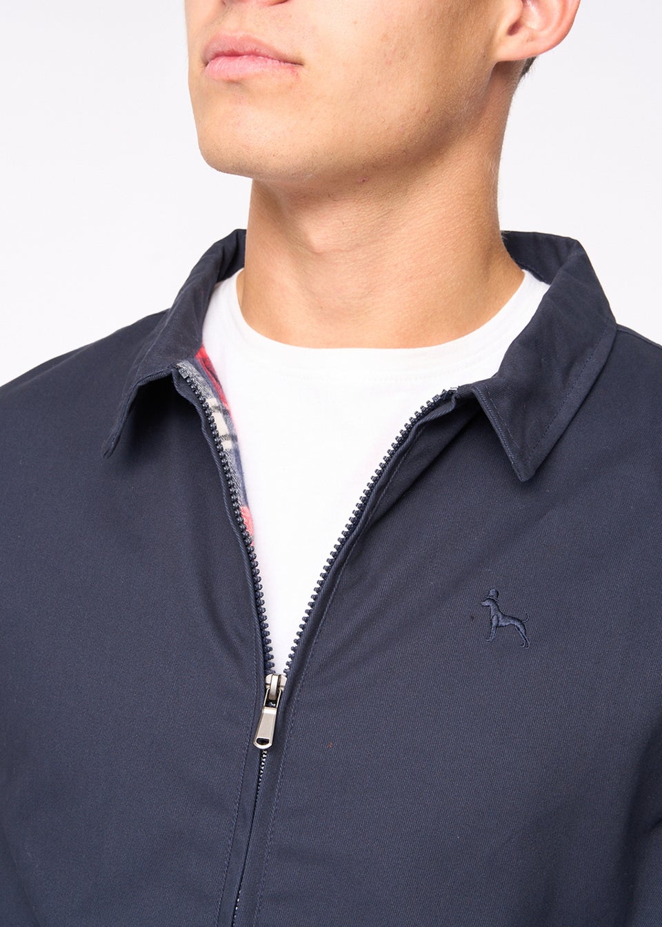 Bewley & Rich Navy Dartmoore Harrington Twill Jacket
