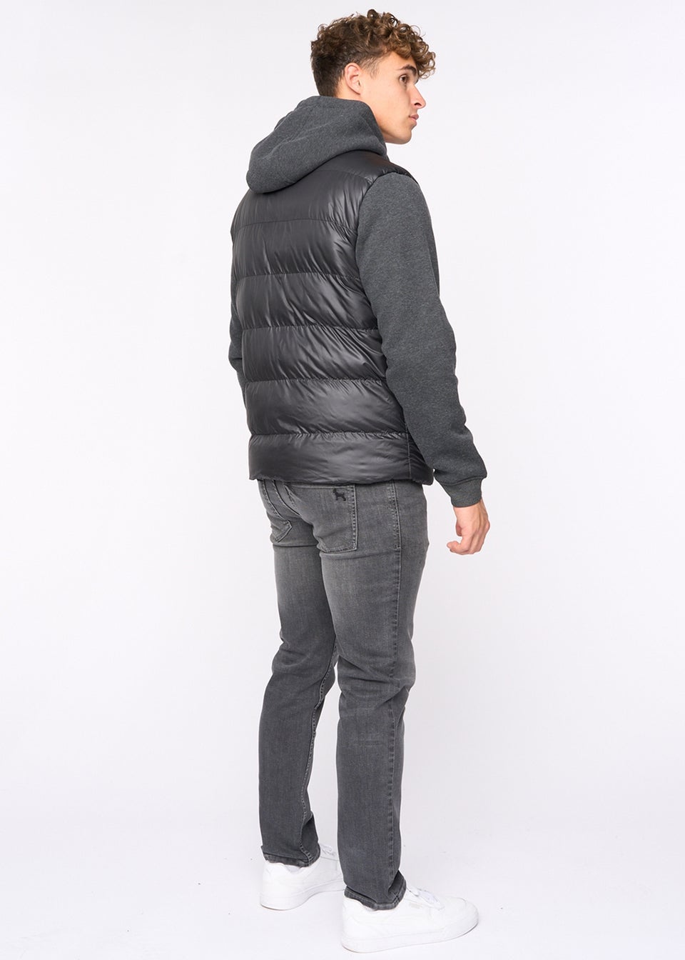 Bewley & Rich Black Brookes Jersey Puffer Jacket