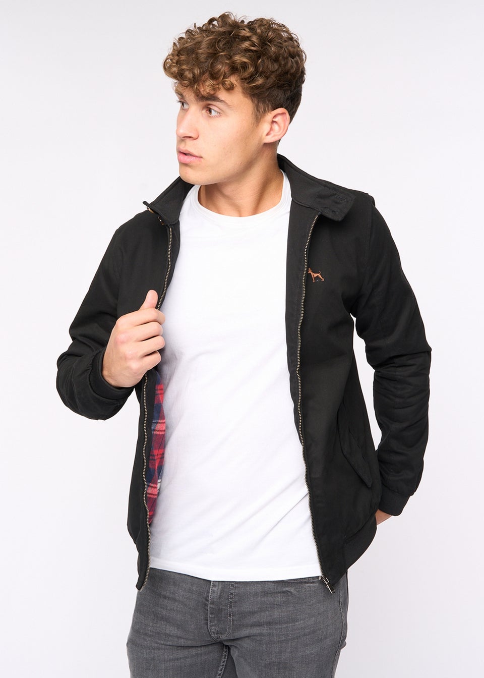 Bewley & Rich Black Tavistock Harrington Jacket