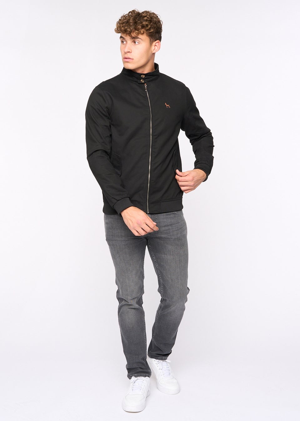 Bewley & Rich Black Tavistock Harrington Jacket