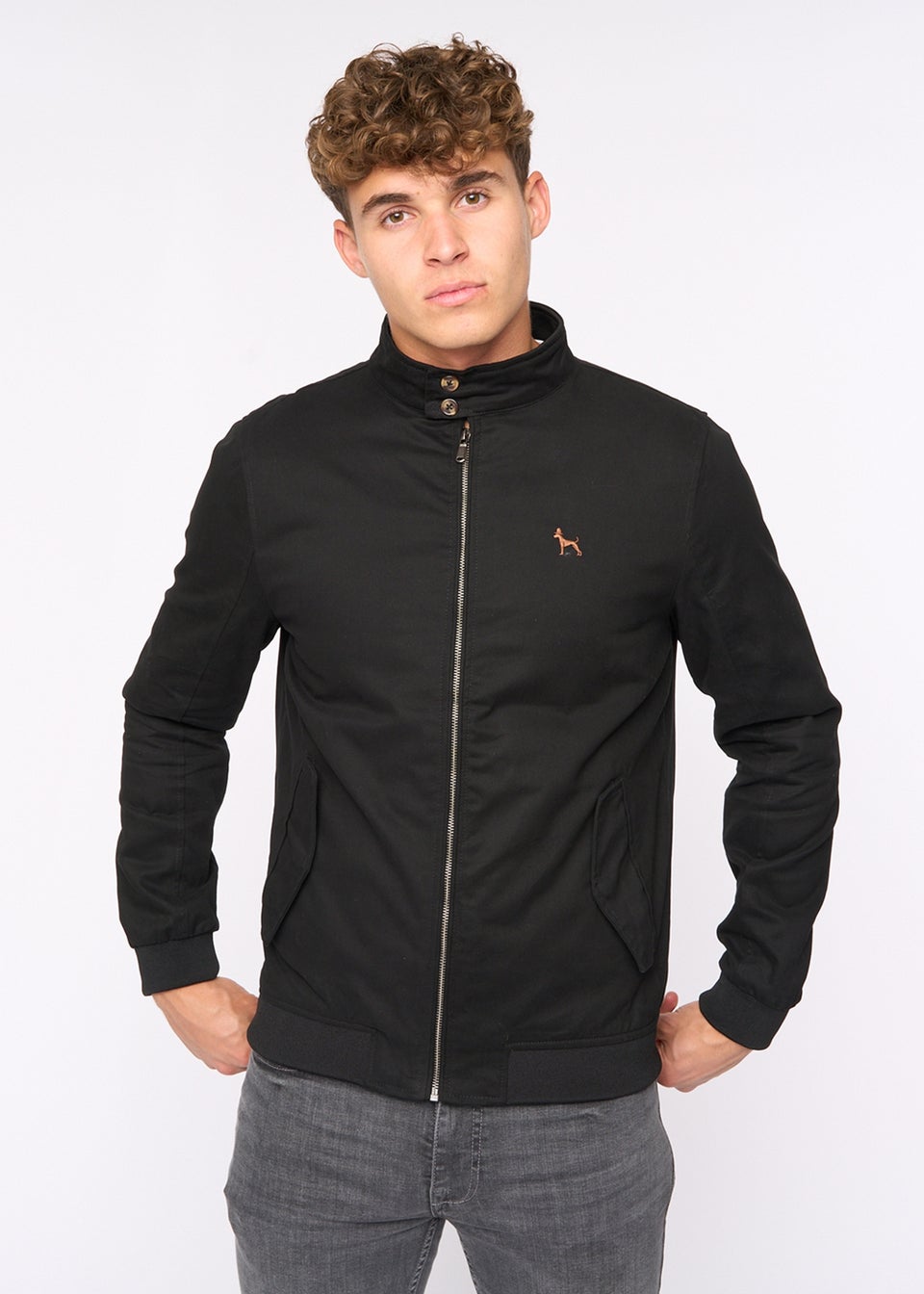 Bewley & Rich Black Tavistock Harrington Jacket