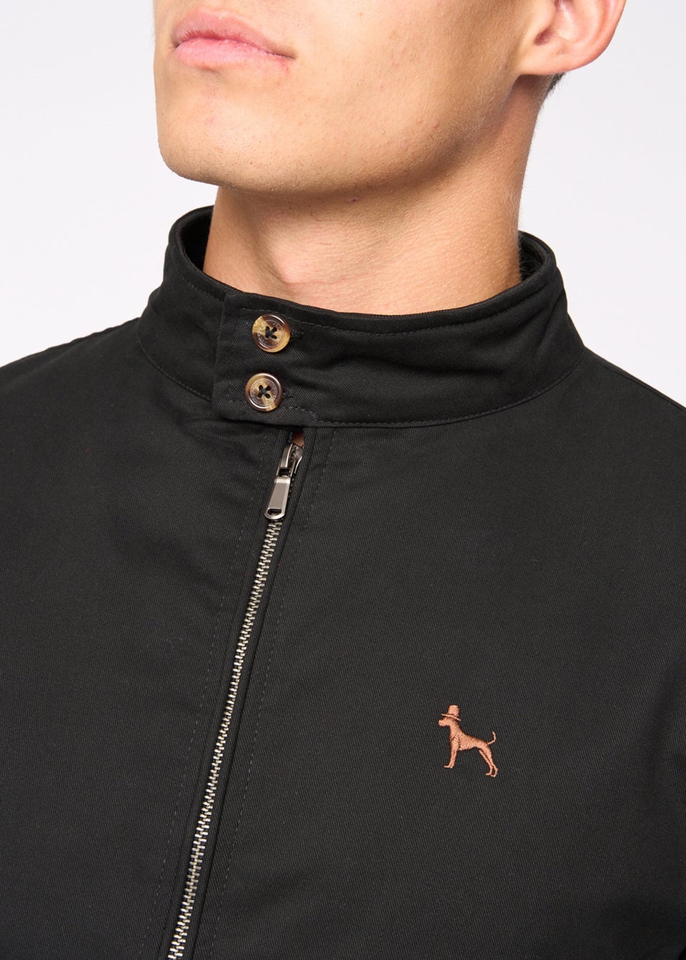 Bewley & Rich Black Tavistock Harrington Jacket